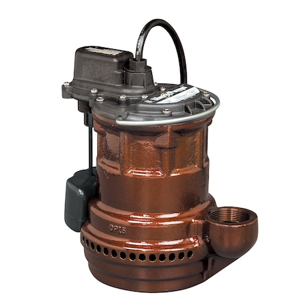 Liberty Pumps 1/4 Hp Submersible Sump Pump Cast Iron Vmf Vertical Magnetic Float 115V 10Ft Cord. 247